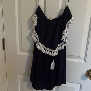 Ocean Drive strapless mini dress. Size Small. Navy